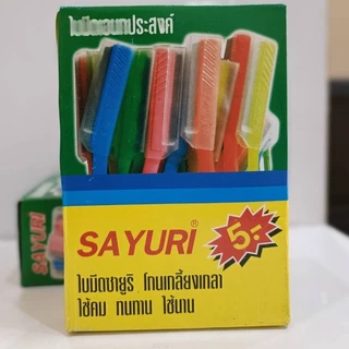ใบมีดโกน ใบมีดซอยตราซายูริ(ด้ามพลาสติก) ใบมีพร้อมซอยยยยย