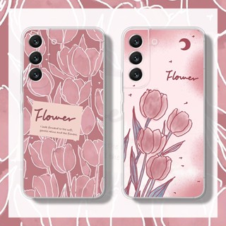 เคสซิลิโคนนิ่ม ลายดอกไม้ หรูหรา สําหรับ Samsung S20 FE S21 FE S9 A34 A54 S10 S20 S21 Plus S22 Ultra S22+ S21+ S20+ Note 8 9 10 Plus 20 Ultra