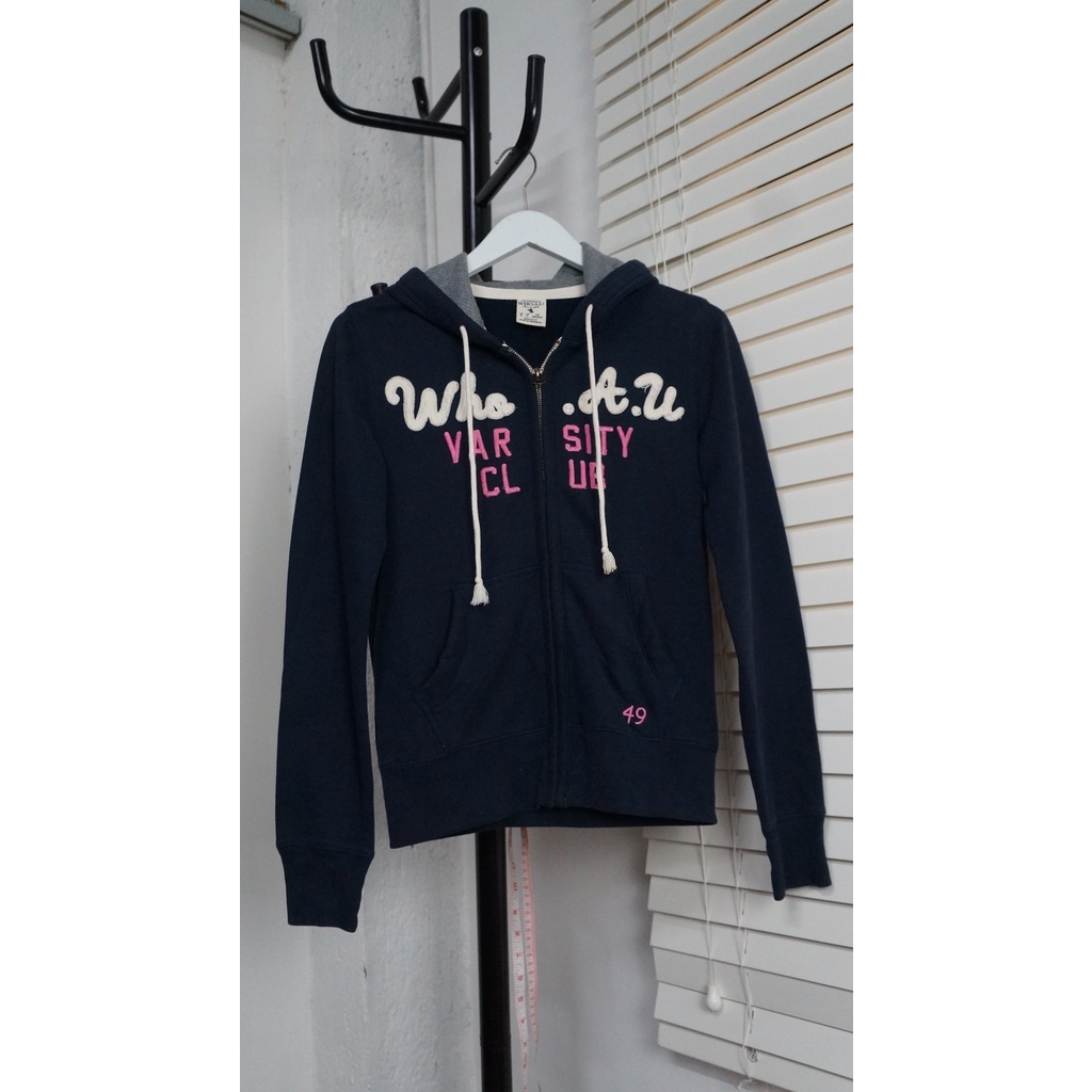 เสื้อฮู้ดซิป California Who AU มือสองแบรนด์