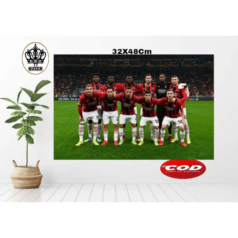 โปสเตอร์ AC MILAN THEME/โปสเตอร์ติดผนัง AC MILAN/โปสเตอร์ AC MILAN/WALLDECOR