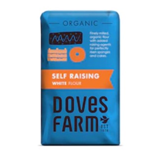 Doves Farm Organic Self Raising White Flour 1kg.อาหาร วัตถุดิบ แป้งทำขนม