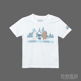 DOSH KIDS UNISEX T-SHIRTS WE BARE BEARS เสื้อยืดเด็ก คอกลม แขนสั้นDBBBT5017-OW