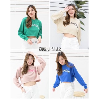 MYTOP 🌈 Code: E95  Cropped Jumper สกรีน