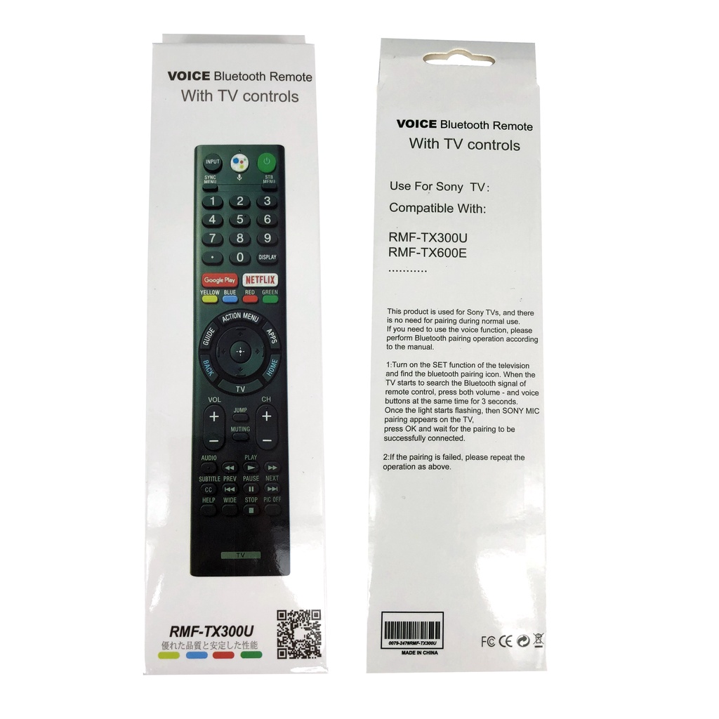 RMF-TX300U RMF-TX600E ใหม่แทนที่สําหรับ Sony สมาร์ททีวี LED 4K ULTRA Voice รีโมทคอนโทรล KD-75XE9405 