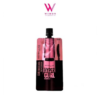 (แบบซอง) Maybelline Hyper Curl Waterproof Mascara เมย์เบลลีน ไฮเปอร์เคิร์ล วอเตอร์พรู๊ฟ มาสคาร่า /78788