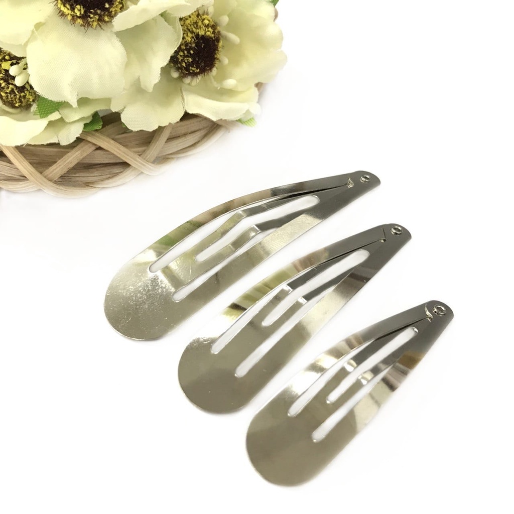 1 ชิ้น SILVER TIKTOK CLIP / IRON HAIR CLIP / TRIANGLE TIKTOK CLIP