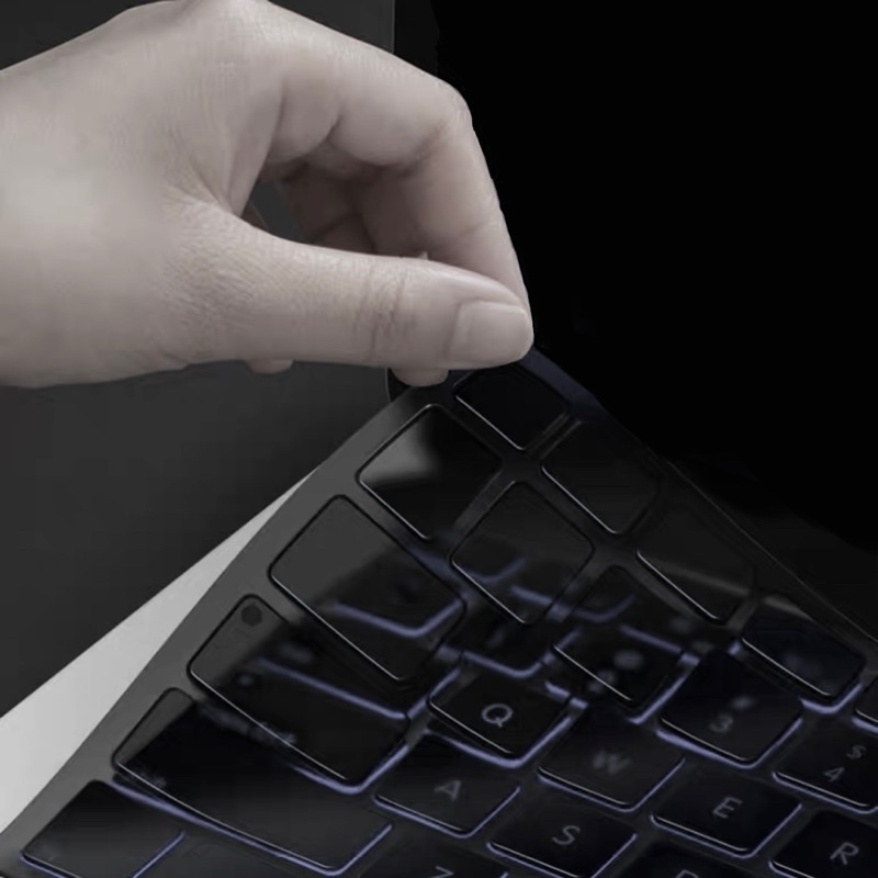 ซิลิโคนคีย์บอร์ดสำหรับแมคบุ๊คTPUสีดำ Silicone Keyboard MacBook แผ่นคลุมคีย์บอร์ด