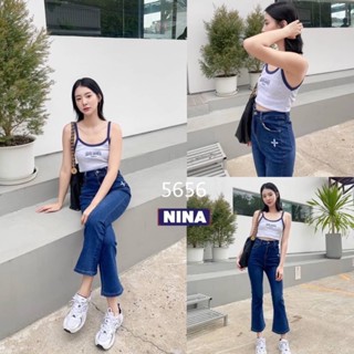 🌟STF_SHOP🌟#5656 กางเกงยีนส์ผ้ายืด เย๊อะ งานขาม้านิดๆ กำลังสวย ความยาวกำลังดี ผ้ายืดหยุ่นกระชับเก็บเอว