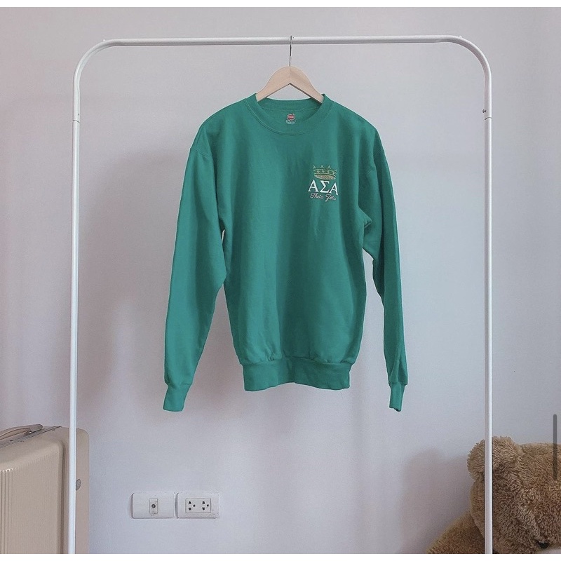 Hanes Sweater สกรีนลาย