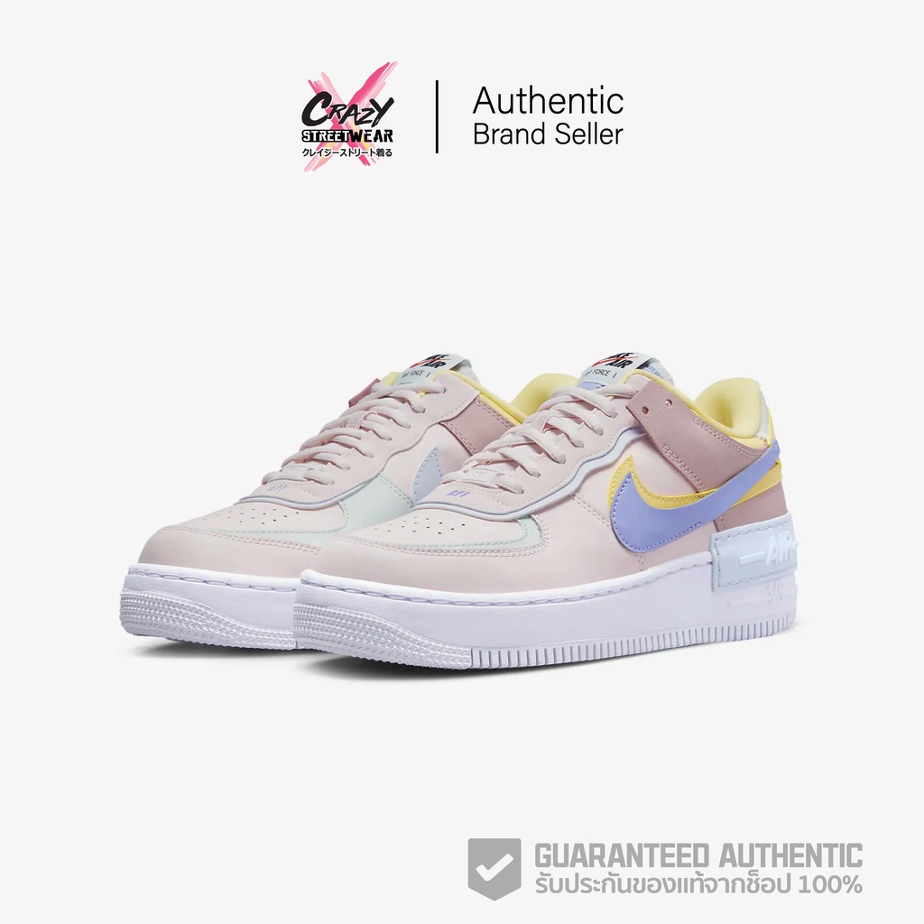 🔥ทักแชทรับโค้ด🔥 Nike Air Force 1 Shadow "Light Soft Pink" (W) (CI0919-600) สินค้าลิขสิทธิ์แท้ Nike รองเท้า