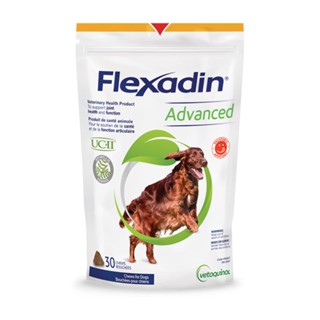 [Vetoquinol] Flexadin Advanced for Dogs 90g(3g x 30 Chews) / อาหารเสริมเพื่อสุขภาพข้อต่อ