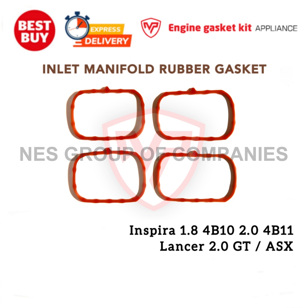 ปะเก็น Manifold Inlet (1 ชุด) Inspira 1.8 4B10 2.0 4B11 / Lancer 2.0 GT / ASX