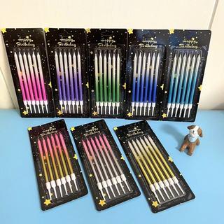 A566 เทียนวันเกิด เทียนปักเค้ก เทียนทูโทน พร้อมส่งในไทย(T13-3-02เคลือบขาว-ดำ)