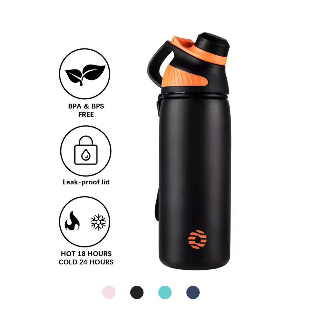 Fjbottle กระติกน้ําร้อน สเตนเลส ขนาด 1000 มล. 34 ออนซ์ พร้อมฝาปิดแม่เหล็ก ไร้ BPA กันรั่วซึม สําหรับ