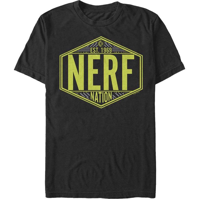 Nerf Nation Est. 1969 Nerf T-Shirt เสื้อขาว เสื้อยืดแขนสั้น