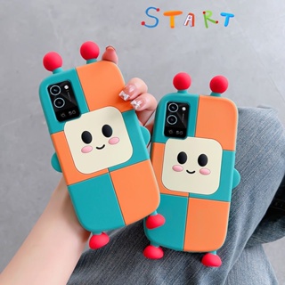 3D กันกระแทก สําหรับ OPPO A78 A77 A57 2022 4G 5G A74 A54 A77S Reno9 Reno 9 9Pro 7Pro 8Pro เคสมือถือ Soft TPU Case เคสป้องกัน Cute Cartoon Robot