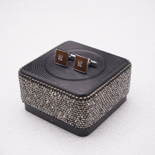 คัฟลิงค์น้ำตาลมะฮอกกานี-Mahogany Cufflinks