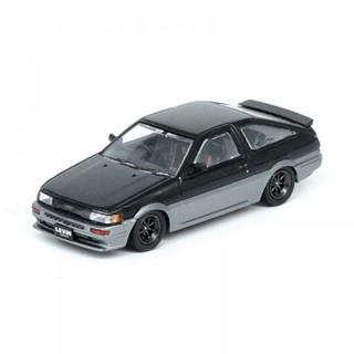 Inno64 IN64-AE86-BLGR 1/64 TOYOTA COROLLA LEVIN AE86 BLACK GREY DIECAST SCALE MODEL CAR