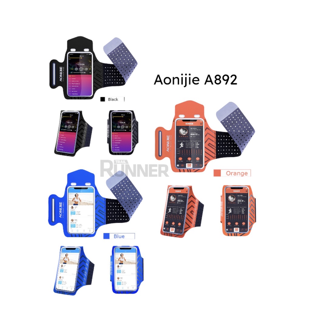 AONIJIE A892 เข็มขัดโทรศัพท์ bicep - AONIJIE A892S ปลอดภัย ทนทาน เมื่อจ๊อกกิ้ง