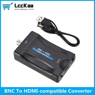 Lcckaa BNC ตัวแปลงสัญญาณทีวี เป็น HDMI 1080P 720P พร้อมสายเคเบิล