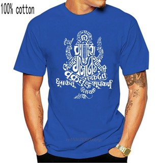 เสื้อยืดลําลอง พิมพ์ลายกราฟฟิค Ganesha Yoga สวมใส่สบาย แฟชั่นสําหรับผู้ชาย