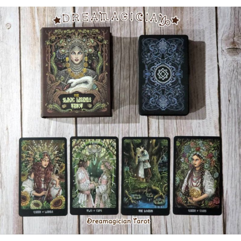 Slavic Legends Tarot ขอบดำ ไพ่ยิปซีแท้ลดราคา ไพ่ยิปซี ไพ่ทาโร่ต์ ไพ่ออราเคิล Tarot Oracle Cards
