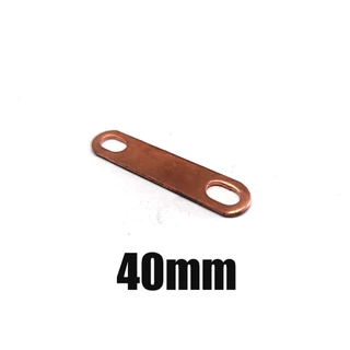 บัสบาร์ Bus bar หนา 1.5มม Busbar 25- 80 mm ทองแดงแท้ แผ่นทองแดง สำหรับ แบตเตอรี่