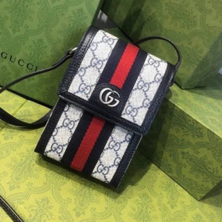 🔥ผ่อนได้🔥Gucci Phone Bag Size 12 cm งาน Original อุปกรณ์ : Full Box Set