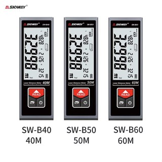 ส่งจากไทย SNDWAY SW-B60 เลเซอร์ระยะทาง Handheld Rangefinder ระยะทางวัดในร่มชาร์จอิเล็กทรอนิกส์อุปกรณ์