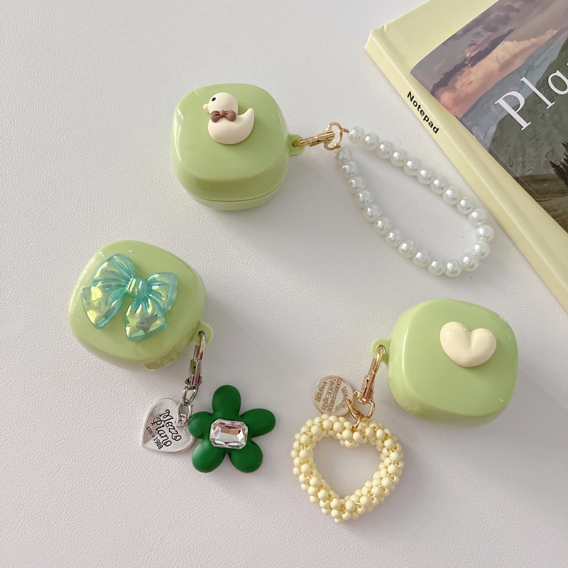 Baseus Encok Wm01 เคส 3D เจลลี่ โบว์ พร้อมจี้แฟชั่น Bowie Wm02 หูฟัง เคสกันกระแทก