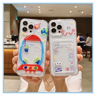 เคส iPhone 14 เคสTPU เคสโทรศัพท์มือถือแบบใส ลายการ์ตูน พร้อมช่องใส่บัตร สําหรับ iPhone 14 13 pro max iPhone 11 Pro Max XR X XS 14plus 7 8 Plus พลัส SE 2020 7 pl 12 mini  เคสไอโฟน 11 Case