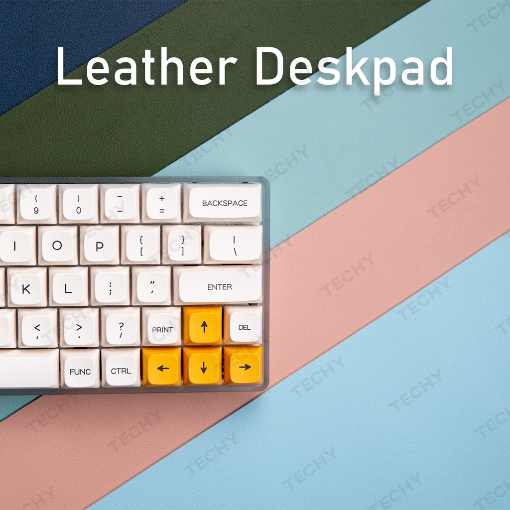 Leather Mousepad Deskpad Keyboard Mat Desk Mat Table Mat แผ่นรองเมาส์ PU Leather Techy Tech Store