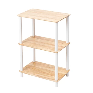 THEWOOD 'S TALE ชั้นวางของ 3-LAYER SHELF ประกอบง่าย ผลิตจากไม้ธรรมชาติ เหมาะสำหรับวางของอเนกประสงค์