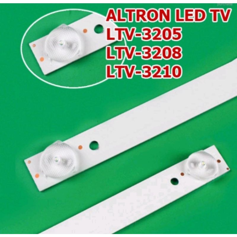 หลอด LED TV สำหรับ ALTRON LTV-3205 /LTV-3208 / LTV-3210 1 ชุด มี 2 เส้น ๆ ละ 6 ดวง ๆ