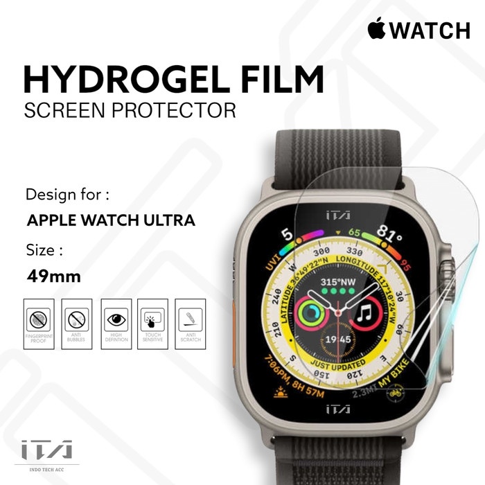 LAYAR Hydrogel Apple Watch Ultra 1 / Ultra 2 Anti-Scratch iWatch Screen Protector - Screen Guard 49m
