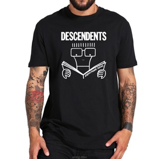 เสื้อยืด พิมพ์ลายการ์ตูนวงร็อค Descendents Milo s Everything Sucks 100% ระบายอากาศ สไตล์พังก์ร็อค ไซซ์ EU แฟชั่นสําหรับผู้ชาย