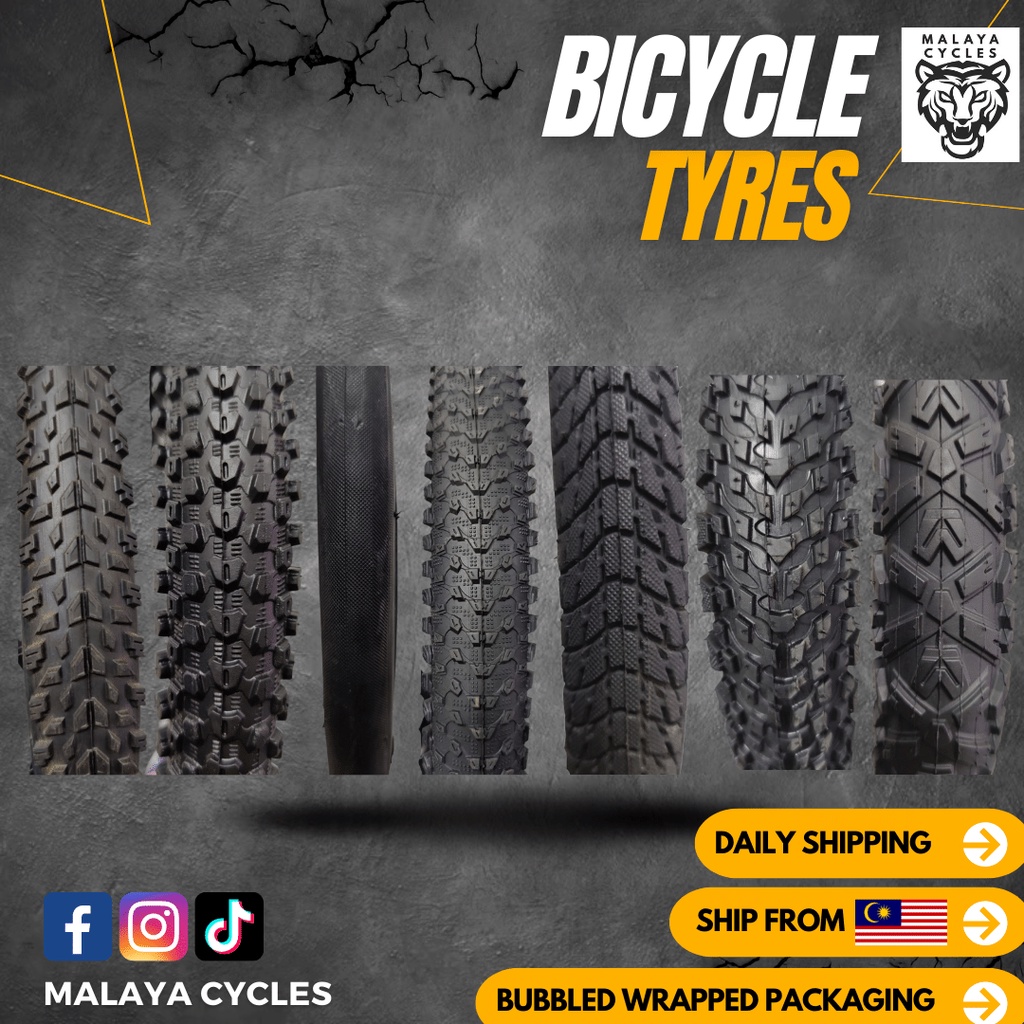 Tayar Basikal TYRE ยางจักรยาน MTB FATBIKE tire FAT BIKE 26 27.5 29 24 20 18 16 12