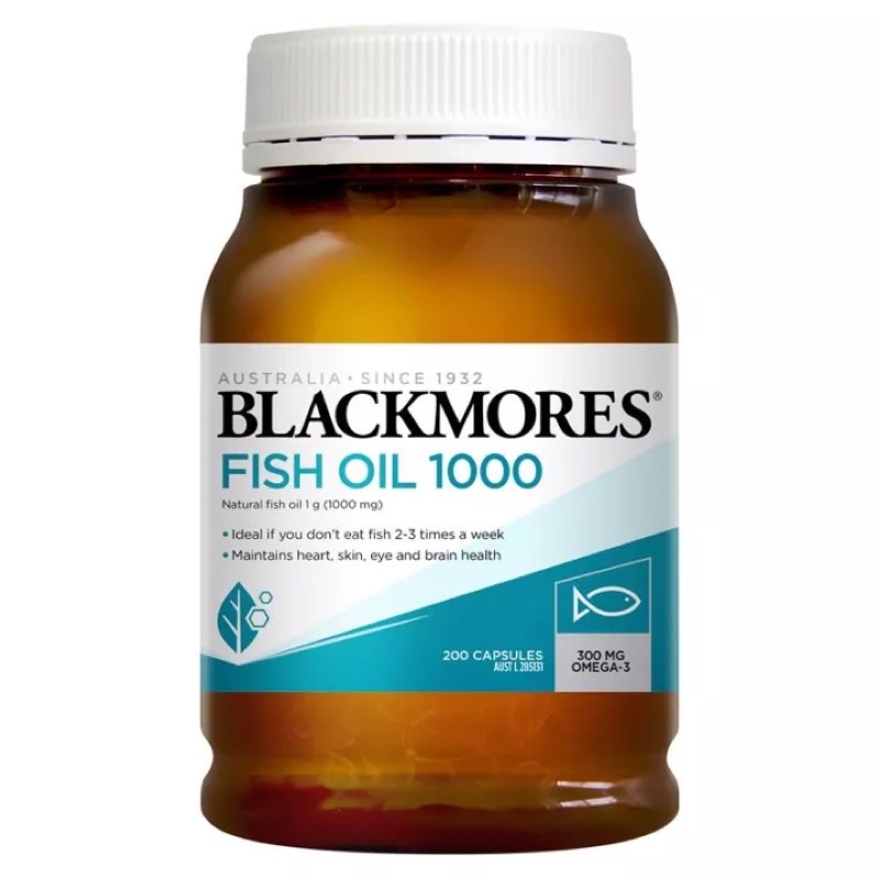 Blackmores Fish Oil 1000mg Omega-3 Capsules 200 tablets