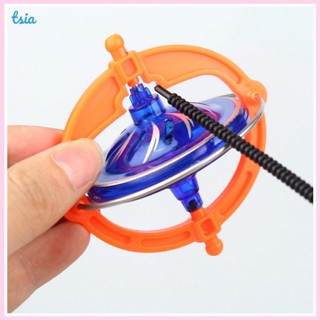 Rx ของเล่นไจโรสโคป ไจโรสโคป LED UFO Peg-Top มัลติฟังก์ชั่น สร้างสรรค์ สําหรับเด็กทารก