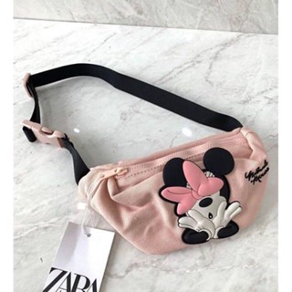 ZARA กระเป๋าคาดเอว MINNIE สีชมพู