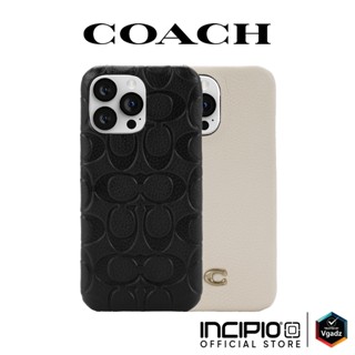 Coach รุ่น Leather Slim Wrap Case - สำหรับเคส iPhone 14 Pro / 14 Pro Max