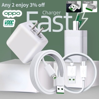 OPPO หัวชาร์จ สายชาร์จ 1M 1.5M Fast Charging Cable Micro Type C  Cable  รองรับรุ่น A93 A53  FINDX R11 R9s R7s Reno 5/4/3