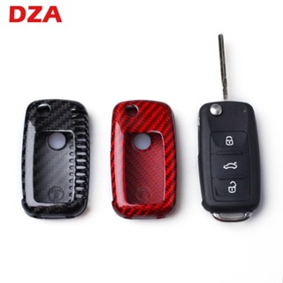 Carbon Fiber Remote Fold Key Fob Case Shell Cover For Volkswagen VW Golf 6 VI MK6 GTI R20 2009 2010 2011 2012 2013