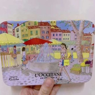  Loccitane ชุดกล่องเหล็ก สําหรับใส่ครีมทามือ เหมาะกับฤดูร้อน เดิน 5 ชิ้น