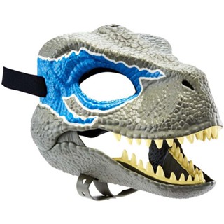 Jurassic World Velociraptor BLUE Dinosaur Dino Moving Mask - Camp Cretaceous