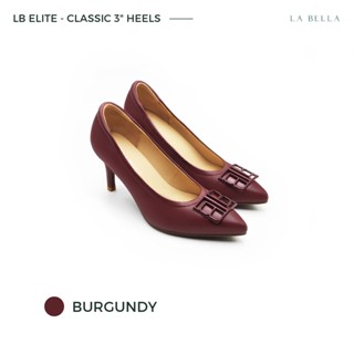 LA BELLA รุ่น LB ELITE CLASSIC 3 HEELS  - BURGUNDY