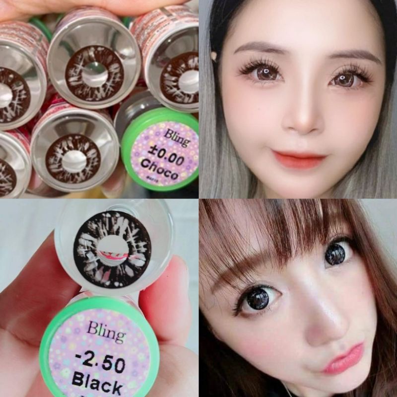 คอนแทคเลนส์ บิ๊กอาย รุ่น Bling/Winky สี Choco มีค่าสายตา (0.00)-(10.00)