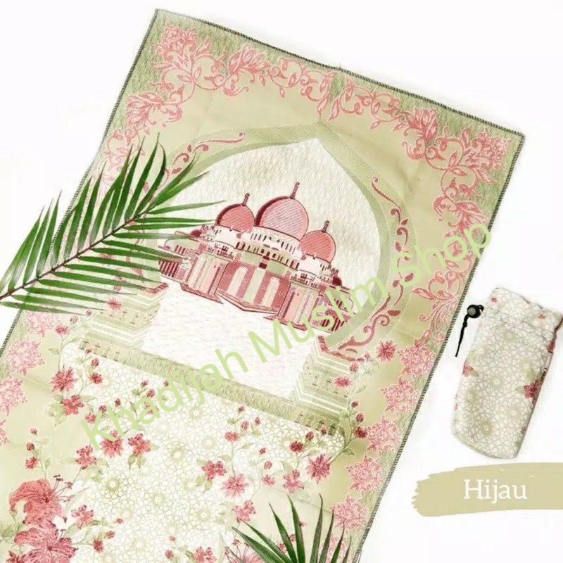 ผ้าปูละหมาดสีพลาสเทลขนาดพกพา/sajadahpocket/Travel Sajadah/Abu Dhabi Aksya Turkey ADB0001