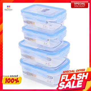 ชุดกล่องอาหาร 8 ชิ้น รวมฝา รุ่น 6506-8Food box set 8 pieces including lid model 6506-8