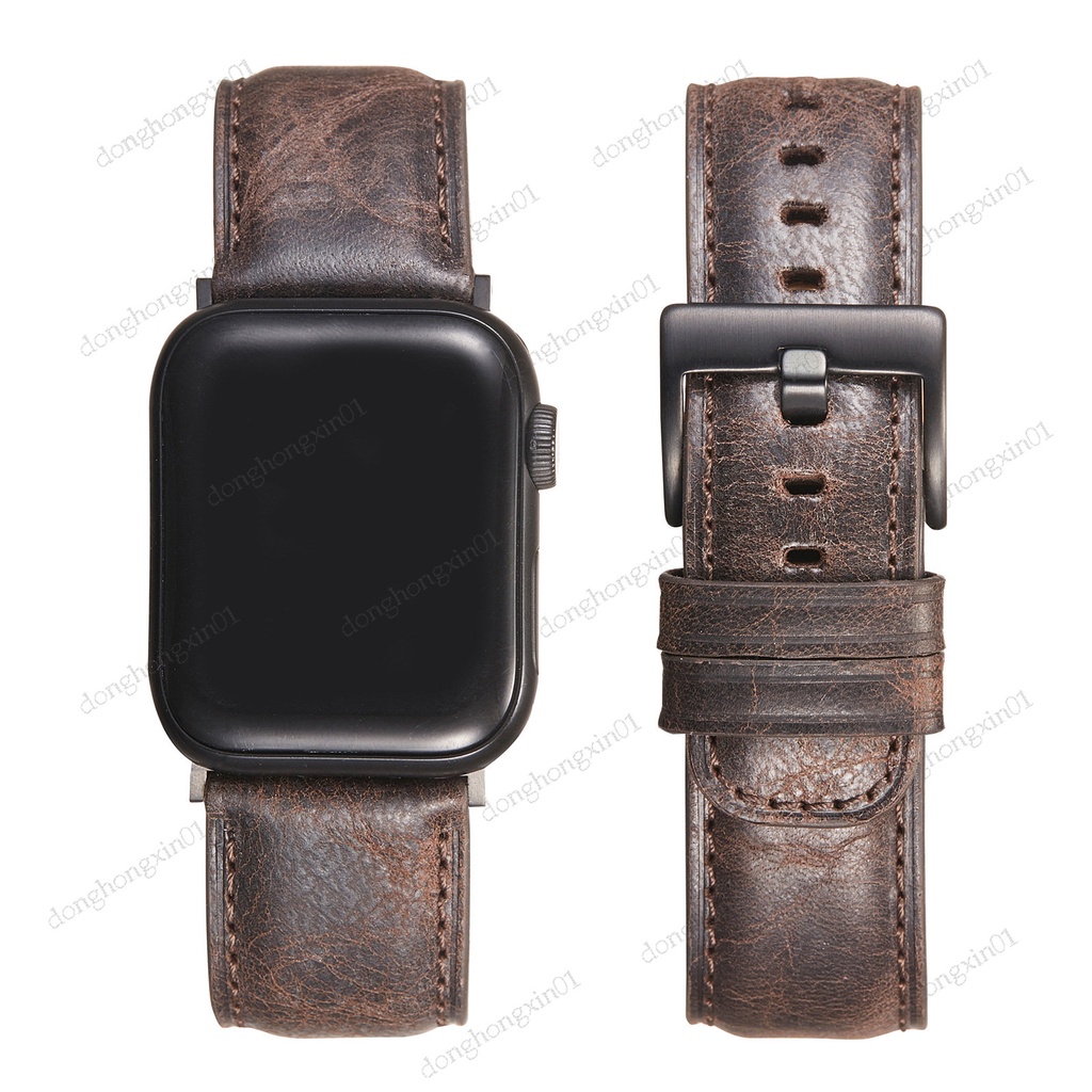 สายนาฬิกาข้อมือหนังวัว แบบเปลี่ยน สําหรับ Apple Watch Ultra 44 มม. 40 มม. 42 มม. 38 มม. 49 มม. i-Watch Series 7 6 5 3 SE Ultra 8 45 มม. 41 มม.